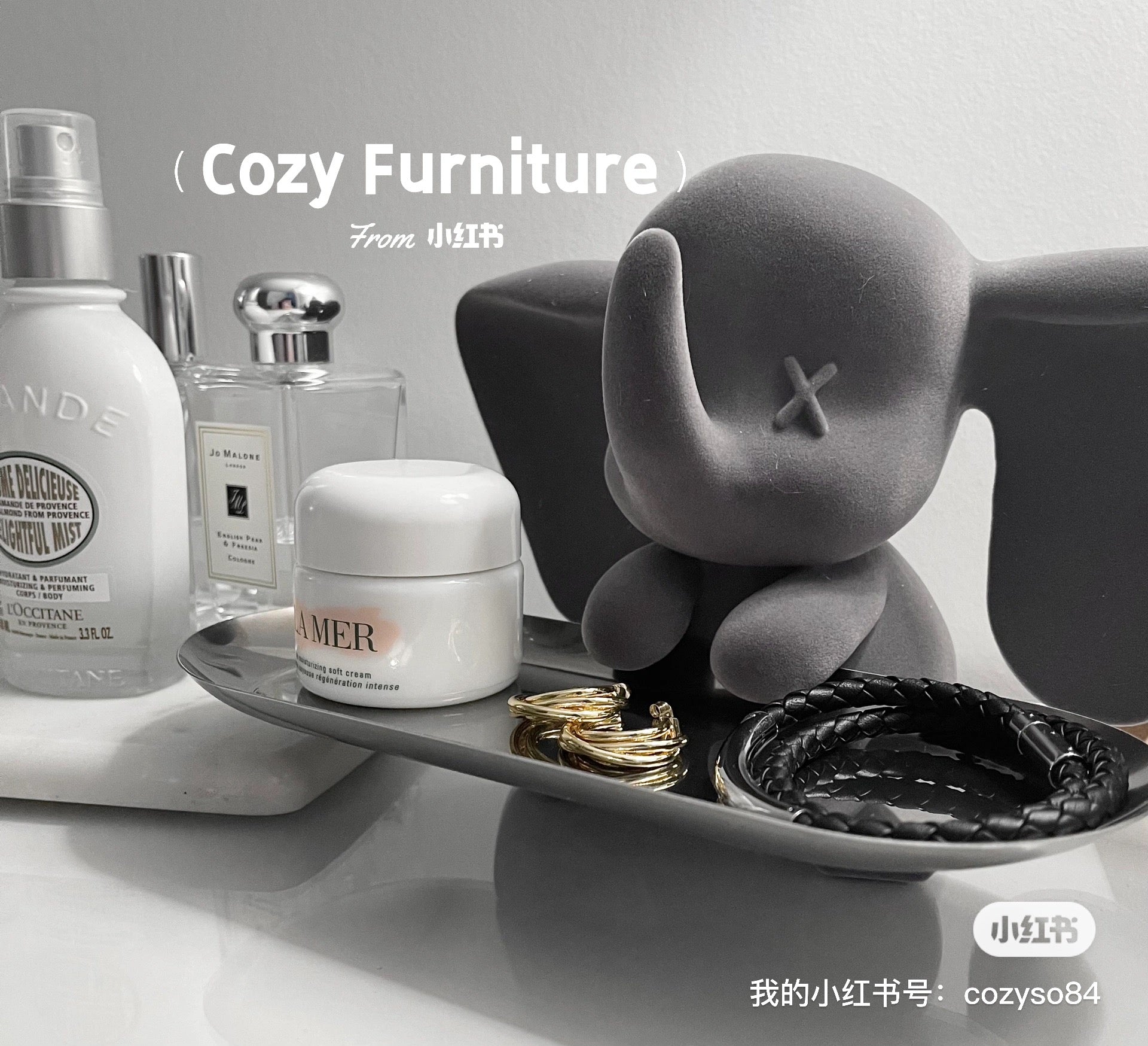 Elephant Sculpture Key Holder/Tray - Cozy Furniture & Lifestyle