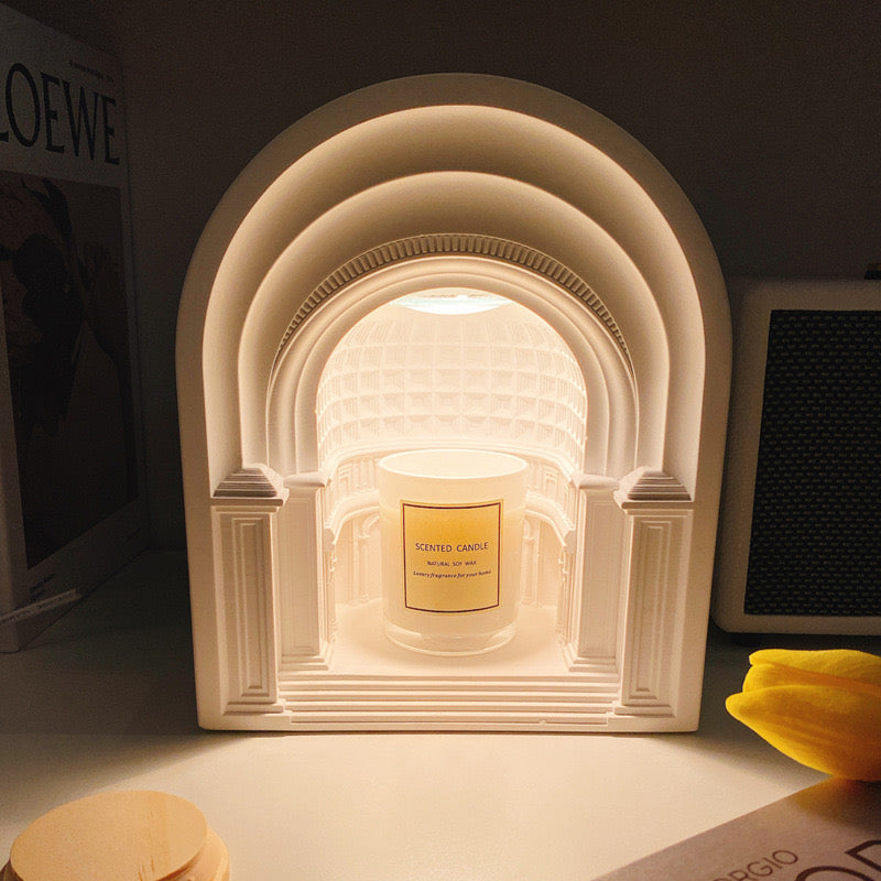 Roman Architectual Candle Warmer Lamp - Cozy Furniture & Lifestyle