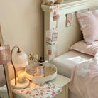 Glass Flower Candle Warmer Lamp - Cozy Furniture & Lifestyle