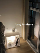 Lighted Cube Night Stand with Storage - Cozy Furniture & Lifestyle