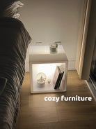 Lighted Cube Night Stand with Storage - Cozy Furniture & Lifestyle