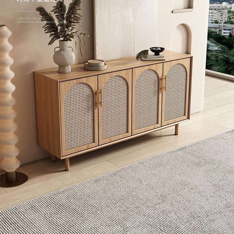 Elegance Rattan Ash Wood Arch Sideboard - Cozy Furniture & Lifestyle