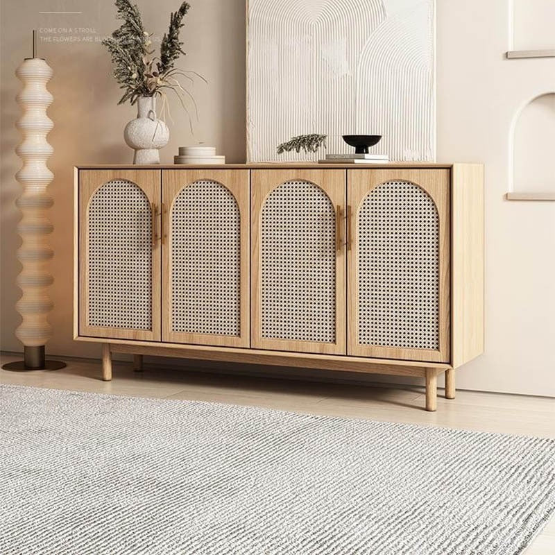 Elegance Rattan Ash Wood Arch Sideboard - Cozy Furniture & Lifestyle