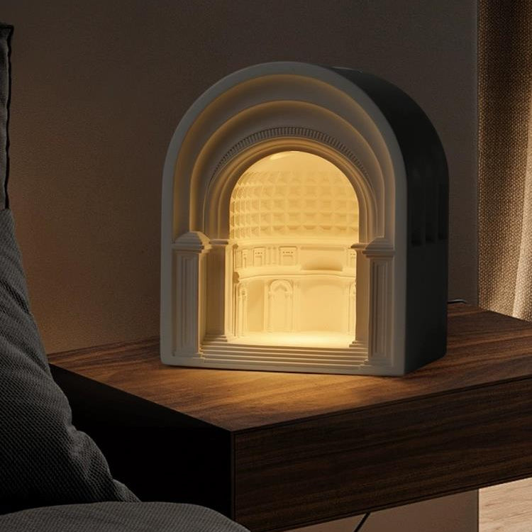 Roman Architectual Candle Warmer Lamp - Cozy Furniture & Lifestyle
