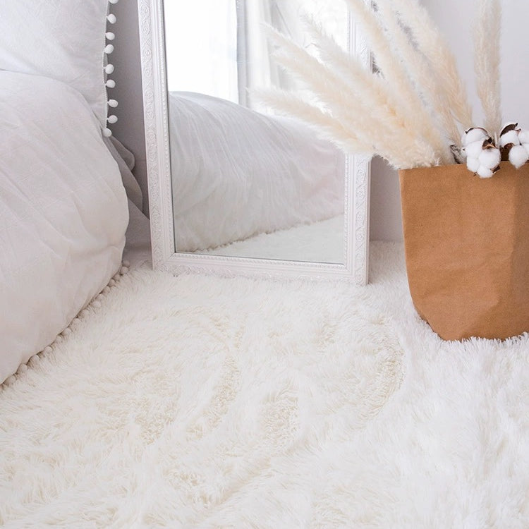 Furry White Carpet - Cozy Furniture & Lifestyle