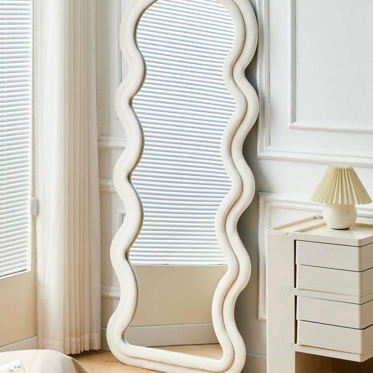 Wavy Floor Full Body Mirror - Cozy Furniture & Lifestyle