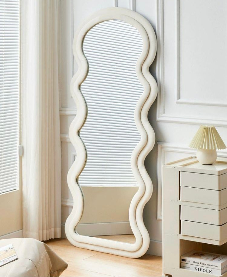 Wavy Floor Full Body Mirror - Cozy Furniture & Lifestyle