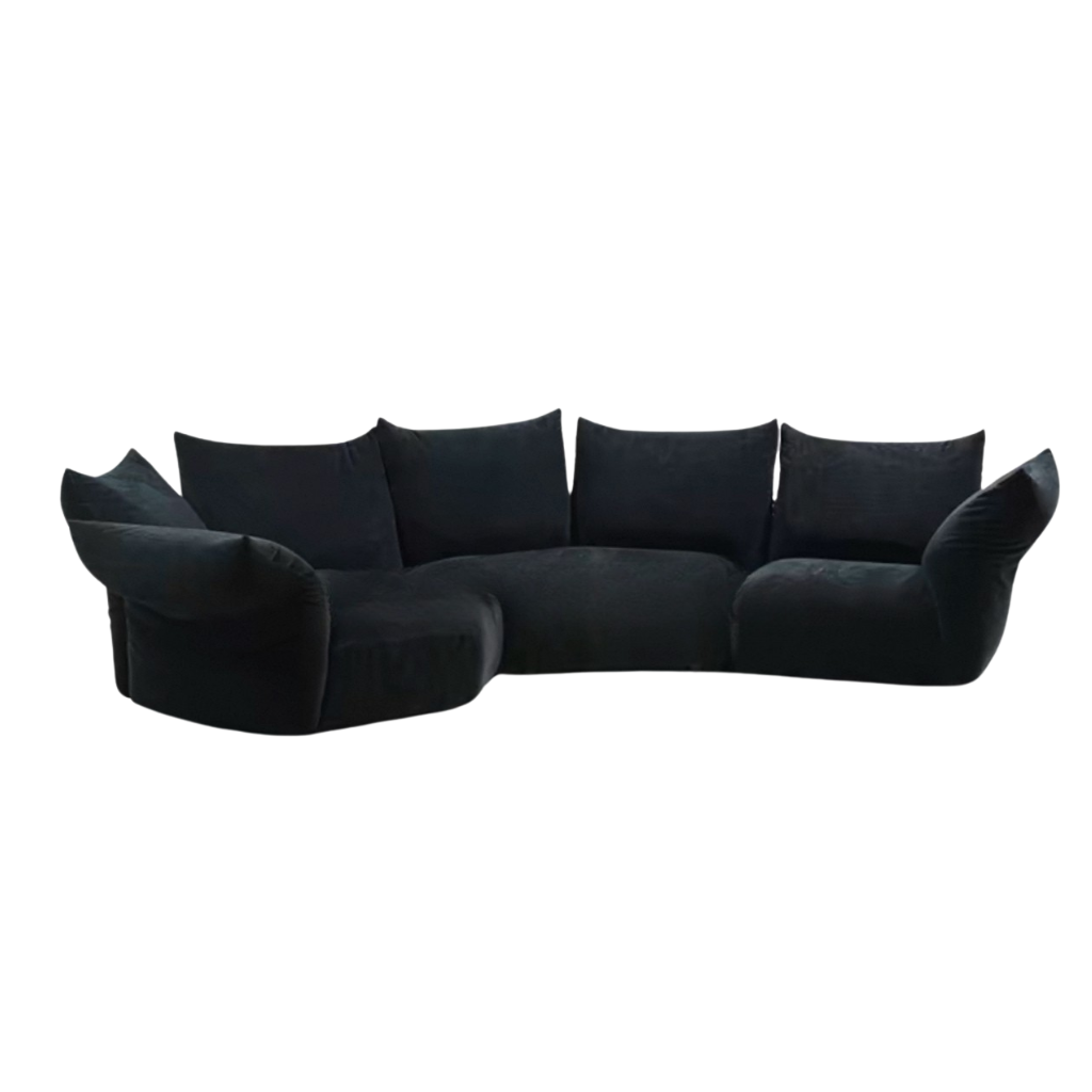 Blooming Embrace Modular Sofa combo A in deep navy fabric in studio setting