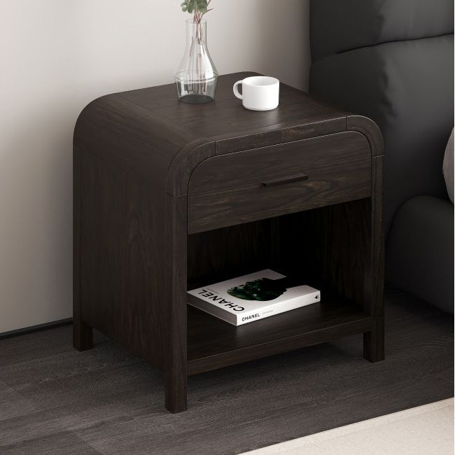 Eamon Wood Nightstand with Charging Station - Cozy Furniture & Lifestyle