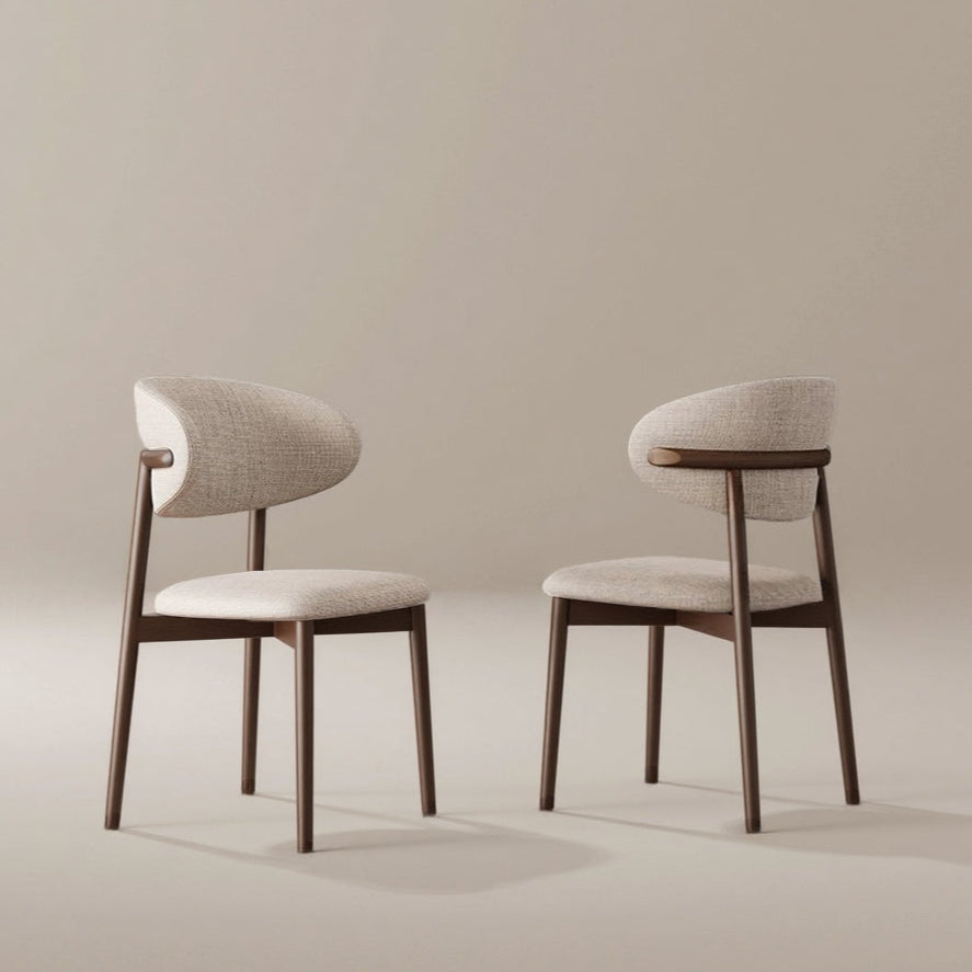 Linen Ash Wood Dining Side Chair (Set of 2) - Cozy Furniture & Lifestyle