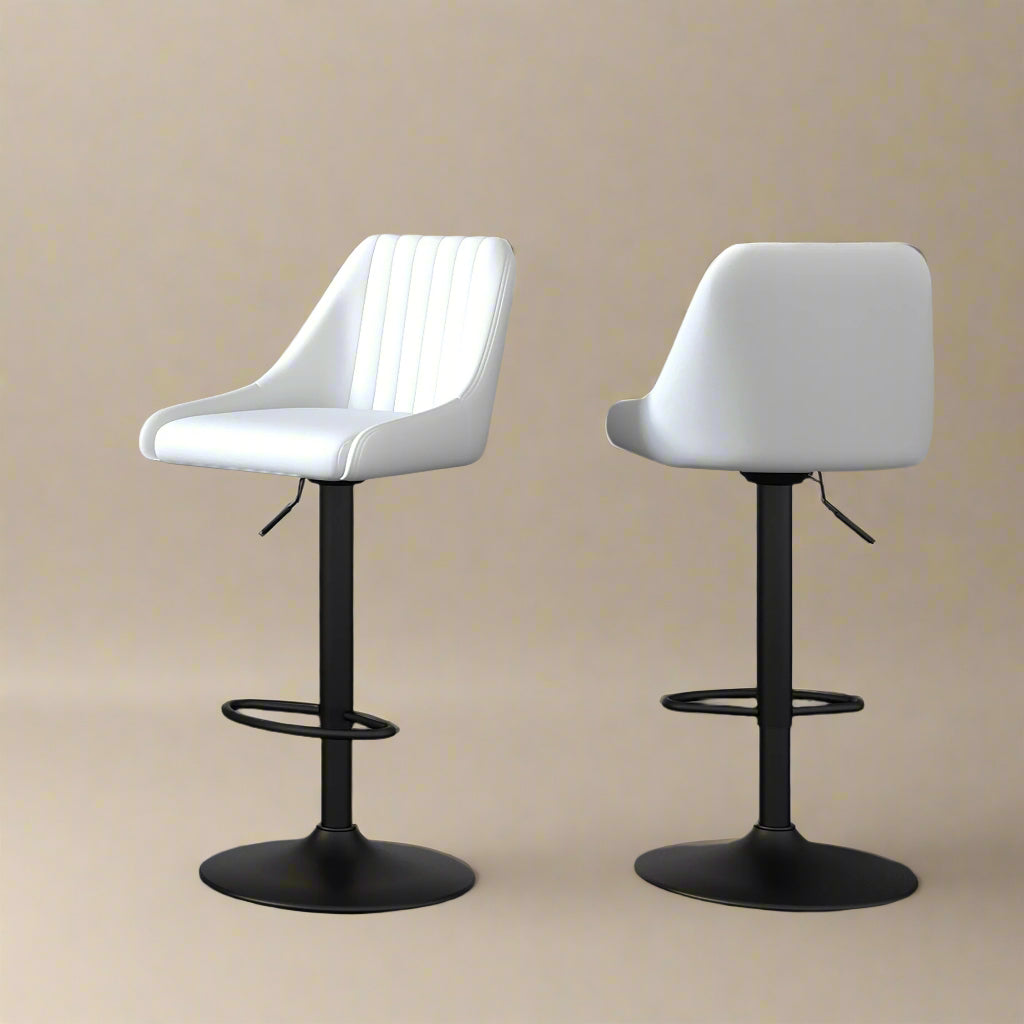 Mason Adjustable Bar Stool with 360° swivel seat (Set of 2) - Cozy Furniture & Lifestyle