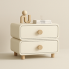 Milan Modern Wood/Leather Night Stand - Cozy Furniture & Lifestyle