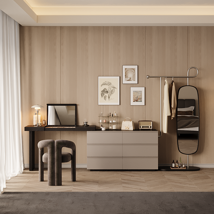 Ovela Vanity Console with Mirror & Organizer - Cozy Furniture & Lifestyle