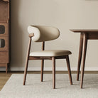 Modern Leather Ash Wood Dining Side Chair (Set of 2) - Cozy Furniture & Lifestyle