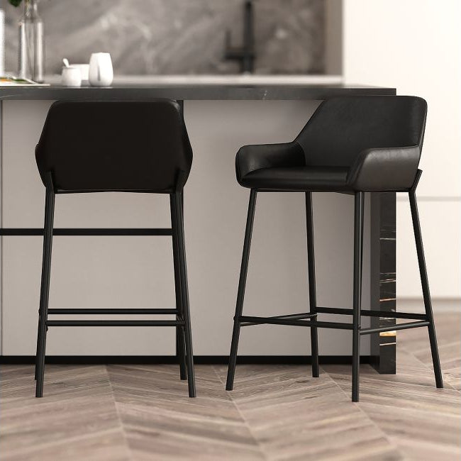 Verona Curve Back Counter Stool (Set of 2) - Cozy Furniture & Lifestyle
