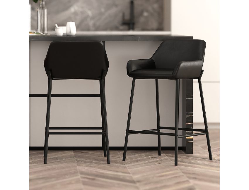 Verona Curve Back Counter Stool (Set of 2) - Cozy Furniture & Lifestyle