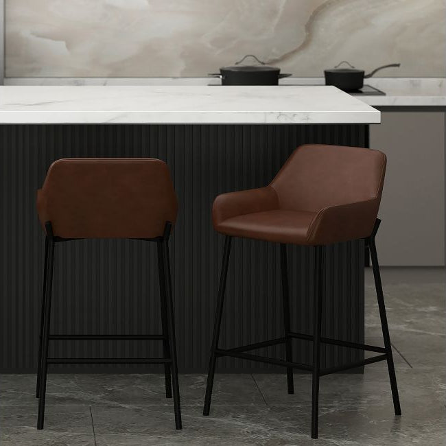 Verona Curve Back Counter Stool (Set of 2) - Cozy Furniture & Lifestyle