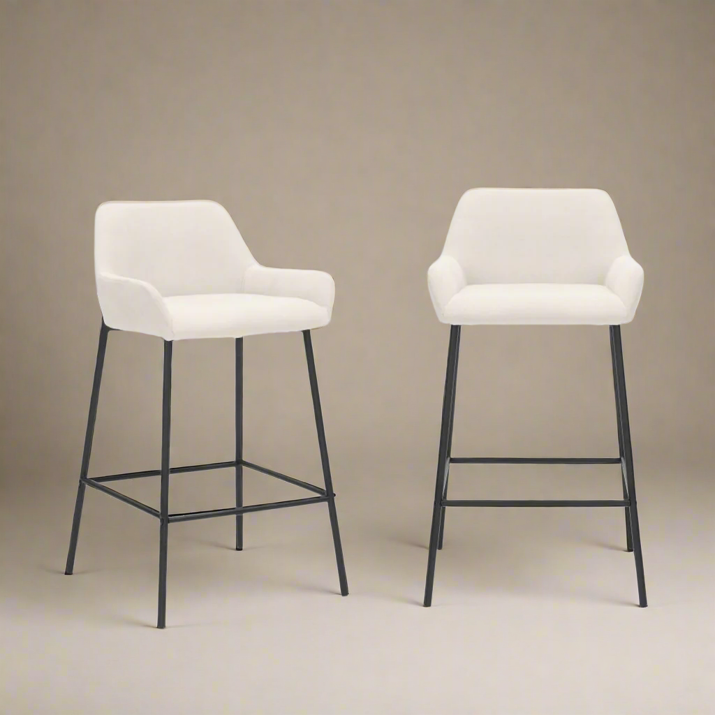 Verona Curve Back Counter Stool (Set of 2) - Cozy Furniture & Lifestyle