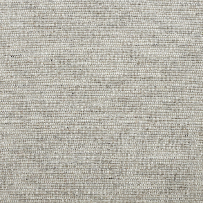 Macro close-up of the warm beige woven crosshatch fabric texture on the Bennett stone mix pillow.