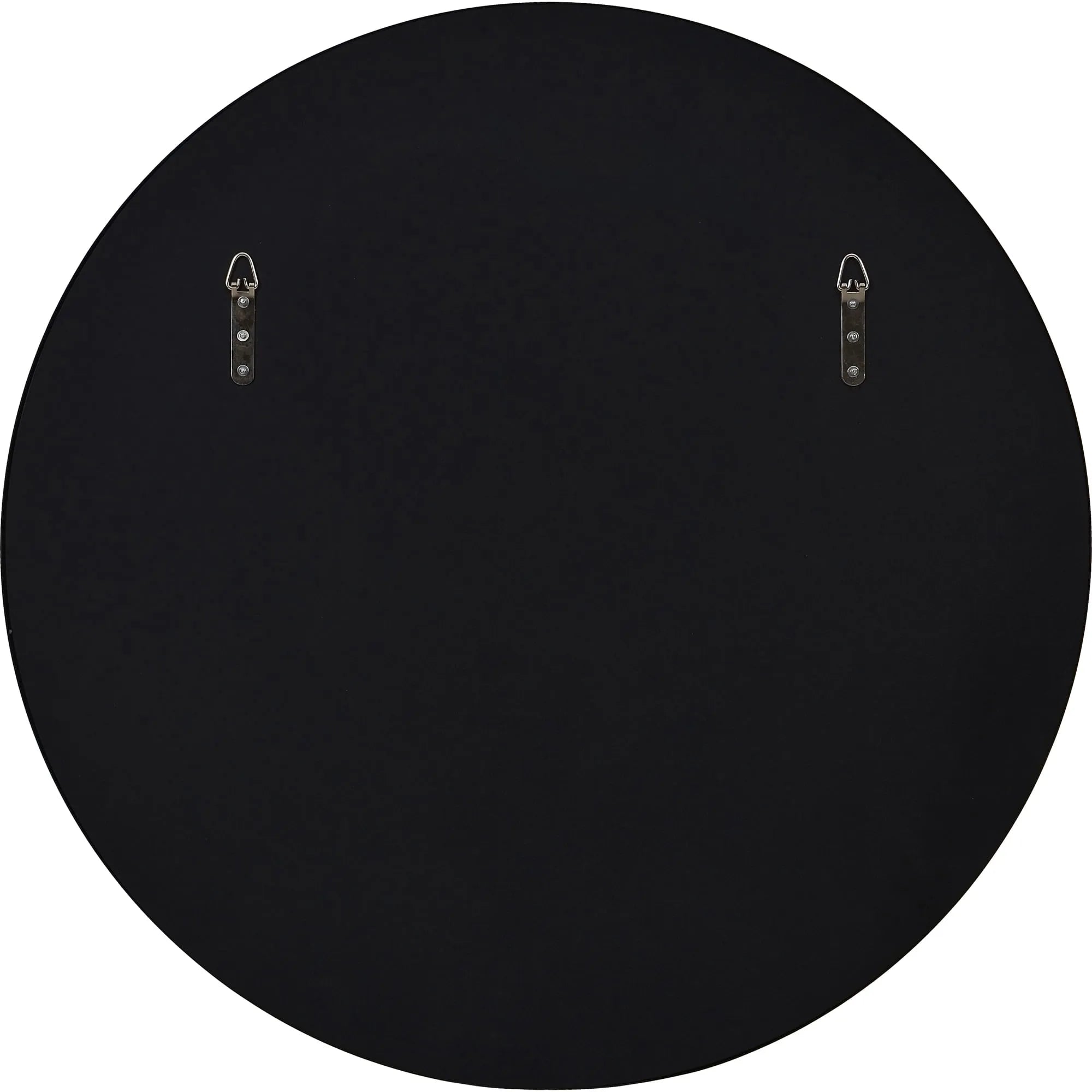 Back view of the Nova Wall Mirror showing mounting brackets for hanging