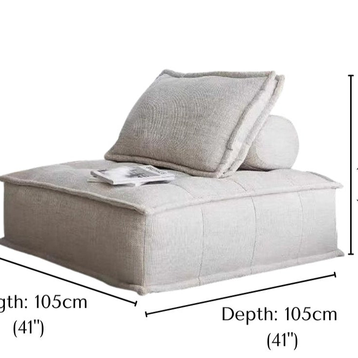 Tofu Modular Sofa with measurements