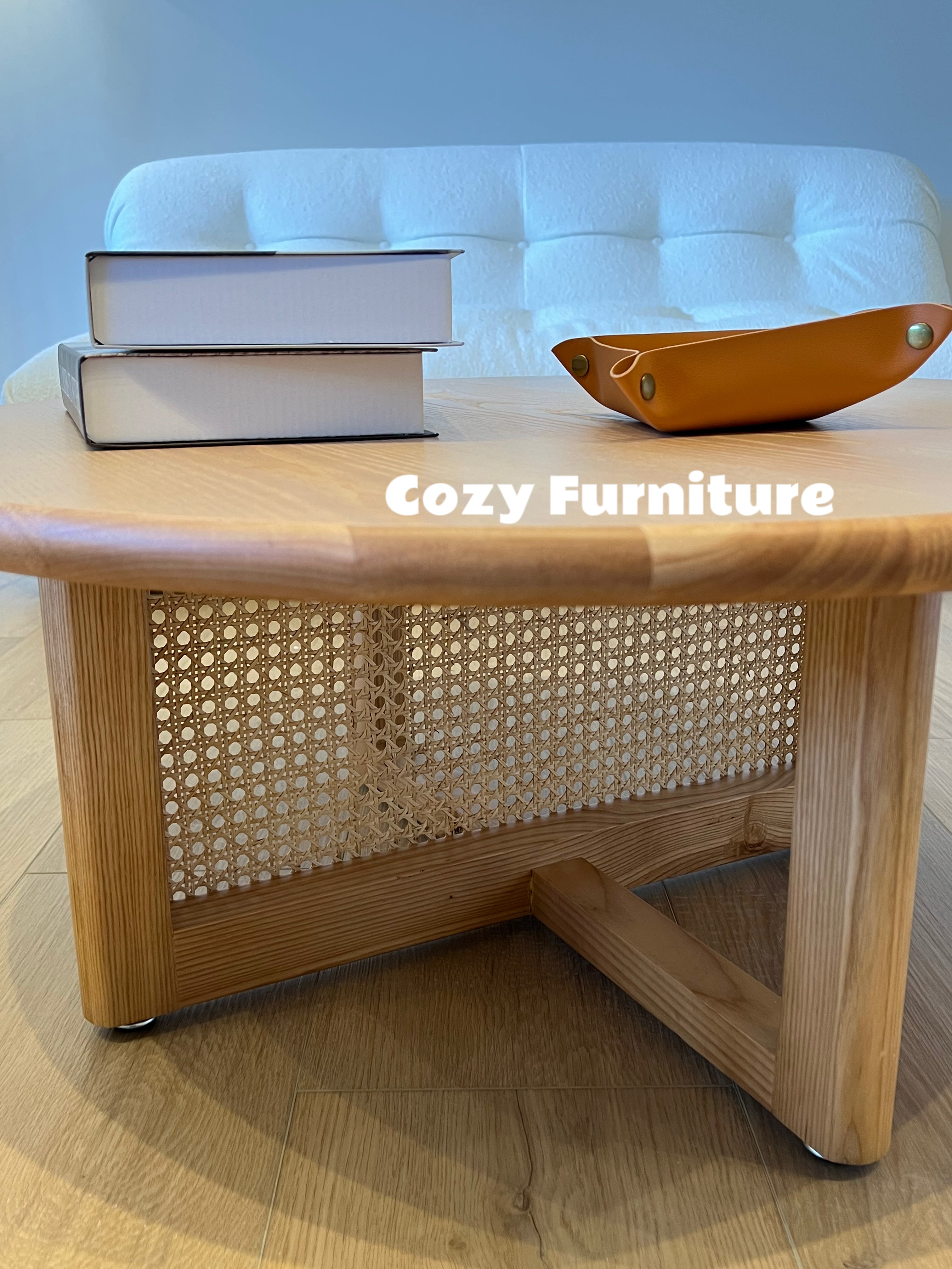 Rattan wood coffee table online