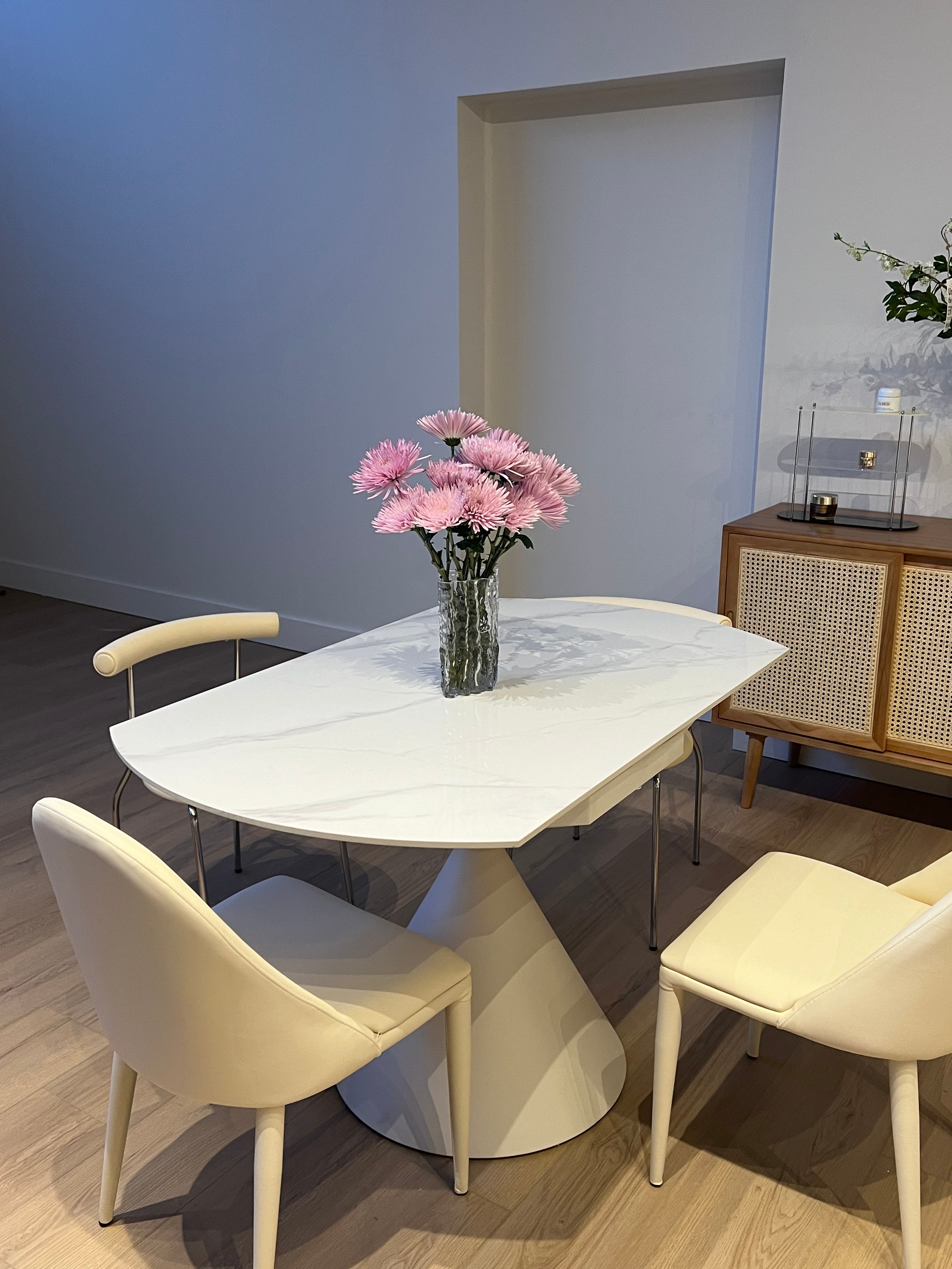 Versa Transform Dining Table 51 130cm Sleek Marbling