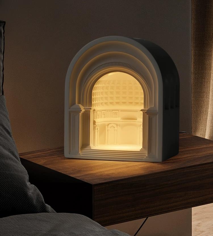Roman Architectual Candle Warmer Lamp - Cozy Furniture & Lifestyle