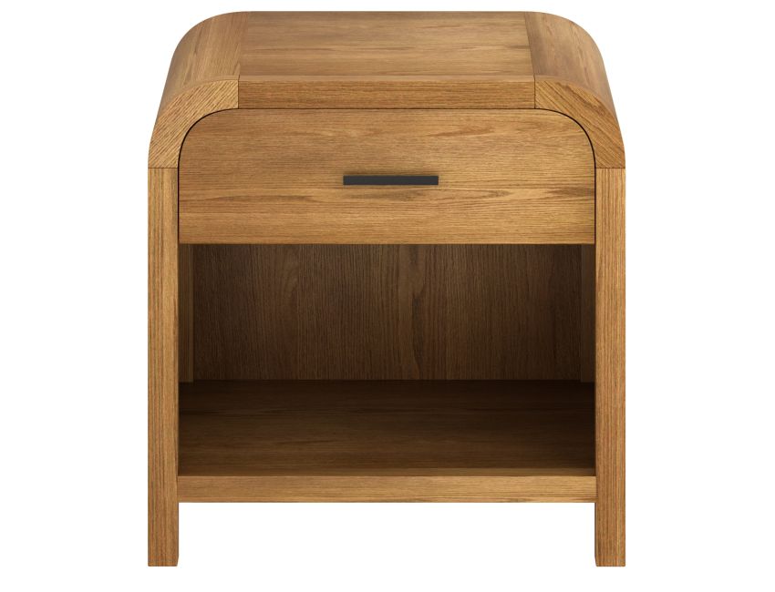 Eamon Wood Nightstand with Charging Station - Cozy Furniture & Lifestyle