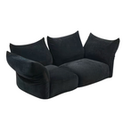 2 seater blooming Embrace Modular Sofa in deep navy fabric in studio setting
