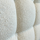 Close-up of textured wall panels with geometric pattern