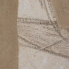 Close-up detail of Calma Horizon abstract wall art showing layered textures and soft neutral tones