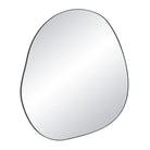 Eclipse Wall Mirror with organic irregular shape and slim black frame