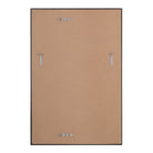 Back view of the EdgeLine Wall Mirror showing mounting hardware and MDF backing