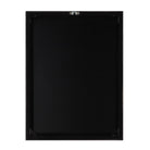 Back view of Herbarium Noir framed art showing clean black backing and installed metal mounting hardware