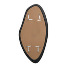 Back view of the Isla Wall Mirror showing mounting brackets and hardware.