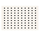Modern Square Design Rug featuring a clean grid pattern of black squares on a soft cream background.