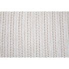 Macro close-up of the vertical chunky knit ribbed fabric texture on the cream Sadie throw pillow.
