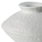 Close-up of Solana Ceramic Vase showing matte white surface and organic handcrafted texture