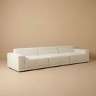 Beige sofa against a beige wall