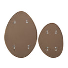 Back view of the Solstice Wall Mirror Set showing mounting brackets on both mirrors