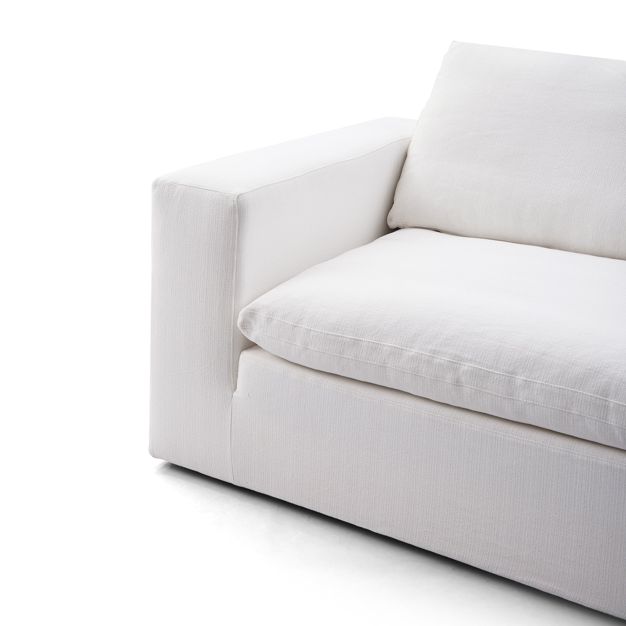 Ultra Softness Modular Sofa corner view in a studio white background
